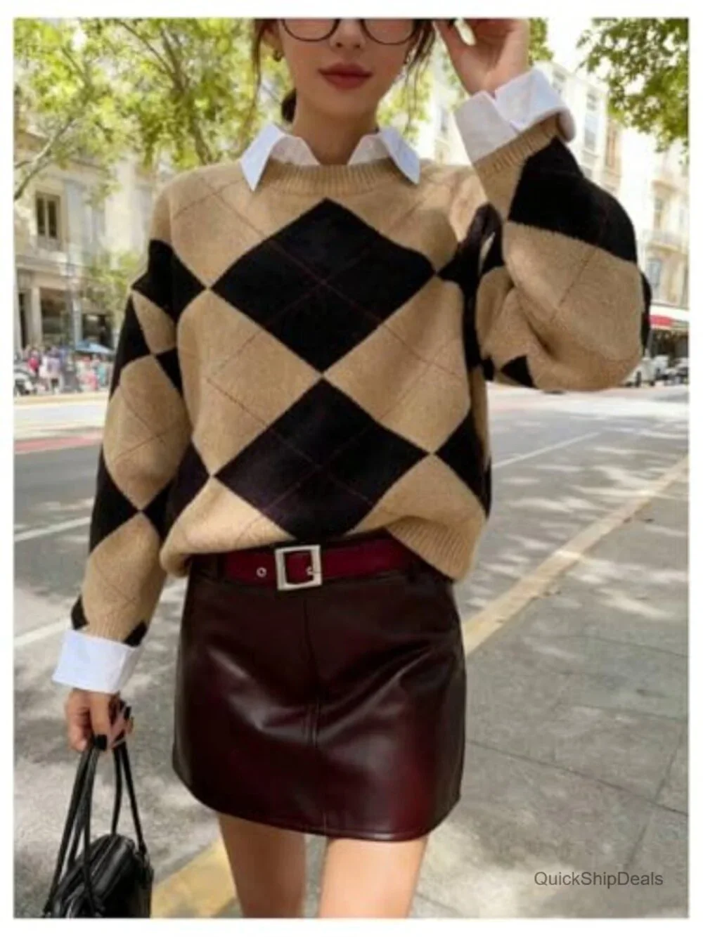N/A argyle plaid
